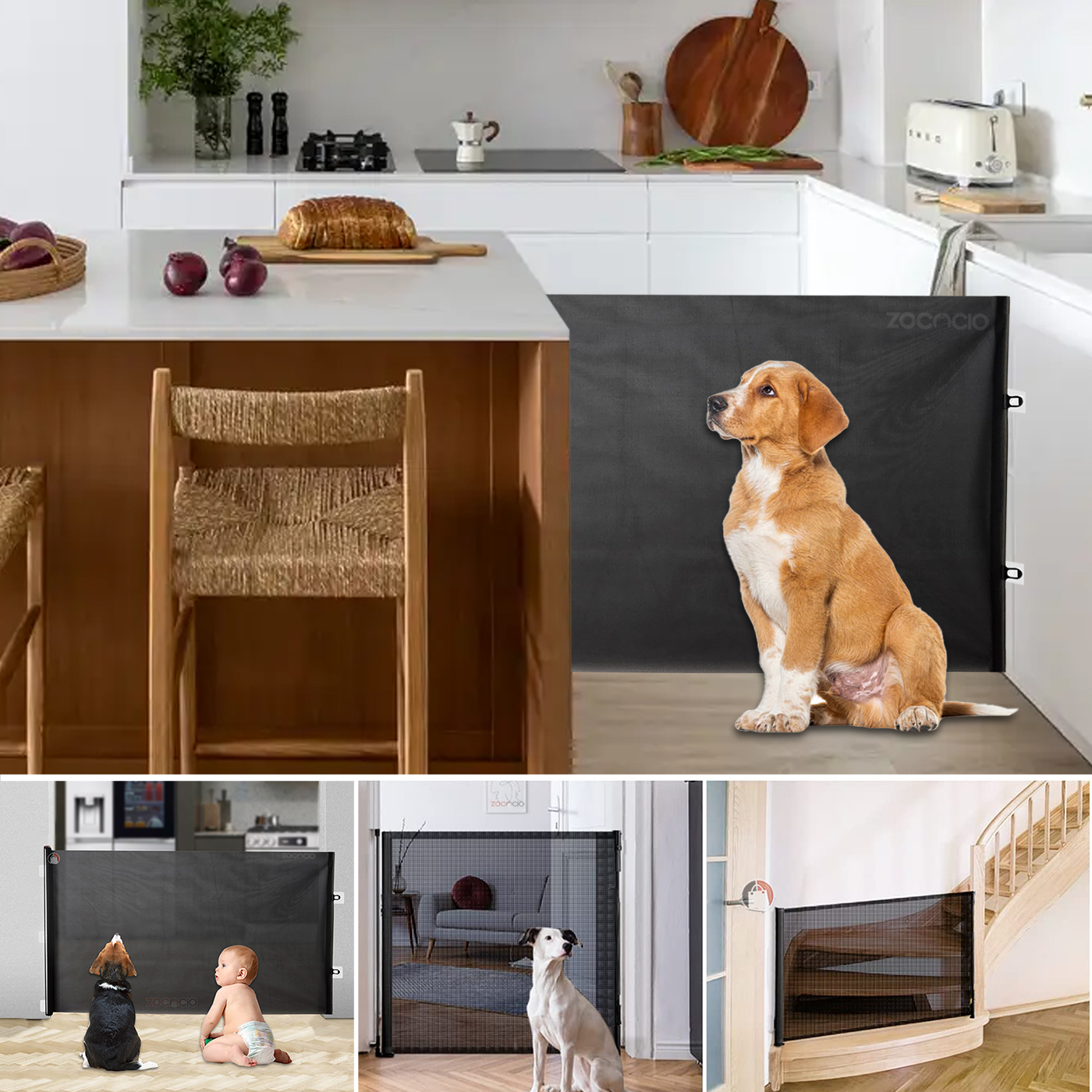 Malla Puerta Retráctil De Seguridad Larg